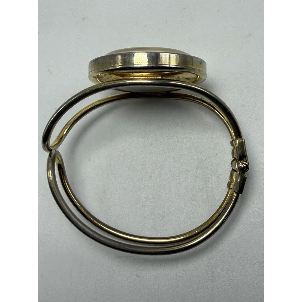 Geneva Manual Wind Working Ladies Cuff Watch 17 Jewels 38MM 6.5